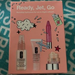 CLINIQUE READY, JET, GO 4 PIECE SET